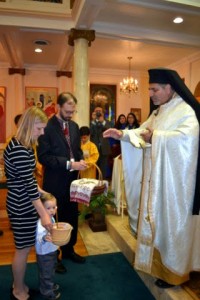 Blessing of Pascha basket 2014