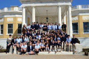 Visit of Queen of Angels 7th graders to St. John Chrysostom Church, 2-29-16